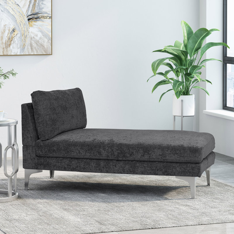 Ivy Bronx Tufted Armless Chaise Lounge & Reviews Wayfair
